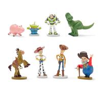 Disney Store Official Toy Story (Pixar) Figure Set, 8 Toys Including Buzz Lightyear, Woody, Jessie, Bullseye, Rex, Hamm, Alien, & Stinky Pete, Suitable for Age 3+