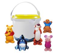 Disney Store Official Winnie the Pooh Bath Toy, 5 Figures & Bucket