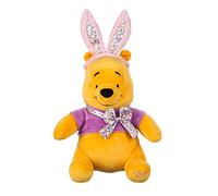 Disney Store Official Winnie the Pooh Easter Medium Soft Toy, 25.5cm/10”, Plush Cuddly Teddy Bear with Embroidered Facial Features, Wears Fluffy Bunny Ears and Spotted Bow, Suitable for Ages 0+