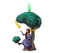 Disney Store Official Wish, Asha and Star Sketchbook Ornament, Christmas Tree Decoration, 10cm/3.9”, Sculpted Holiday Seasonal Hanging Decoration