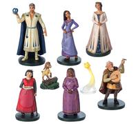 Disney Store Official Wish Deluxe Figurine Playset, 8 Pc., Includes Asha, Star, Valentino, Sakina Sculpted Figures and More, Suitable for Ages 3+