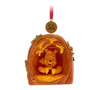 Disney Store Winnie The Pooh 55th Anniversary Legacy Hanging Christmas Ornament, 8cm/3", Christmas Tree Decoration Featuring Winnie the Pooh and Medallion