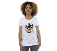 Disney Strike A Pose Cotton Boyfriend T-Shirt In White White XXXL