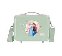 Disney Strong Spirit Adaptable Toiletry Bag with Green Shoulder Strap 29x21x15 cms Rigid ABS 9.14L 0.6 kgs
