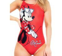 Disney Swimming Costume | Minnie Mouse Swimming Costume | Womens Swimsuit | Ladies Swimwear | Red Medium