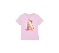 Disney Tangled Birthday Princess With Rapunzel & Pascal Kids T-Shirt Pink | Size: 7-8 Years Disney Pink 7-8 Years