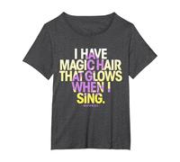 Disney Tangled Rapunzel Magic Hair Quote T-Shirt, Women's Plus, Dark Heather Grey, 6X
