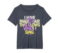 Disney Tangled Rapunzel Magic Hair Quote T-Shirt, Women's Plus, Heather Blue, 2X