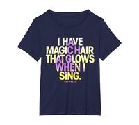Disney Tangled Rapunzel Magic Hair Quote T-Shirt, Women's Plus, Navy Blue, 1X