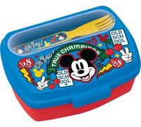DISNEY TATAWAY Mickey Mouse Sandwich Box With Cutlery Food Carrier Kids