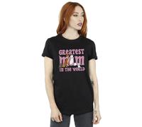Disney The Aristocats Greatest Mum Cotton Boyfriend T-Shirt In Black Black XXXL