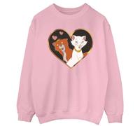 Disney The Aristocats Heart Sweatshirt In Pink Pink L