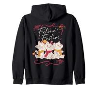 Disney The Aristocats Holiday Feline Festive Christmas Zip Hoodie