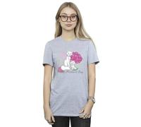 Disney The Aristocats Mother´s Day Cotton Boyfriend T-Shirt In Grey