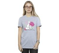 Disney Women's The Aristocats Mother´s Day Cotton Boyfriend T-Shirt in Grey | Size: Small Disney Grey S