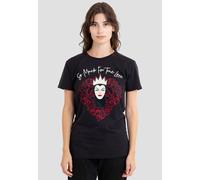 Disney Women's The Evil Queen Valentine's Day True Love T-Shirt, Black | Size: Small Disney Black S