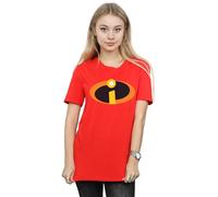 Disney The Incredibles Costume Logo Cotton Boyfriend T-Shirt Red
