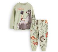 Disney The Jungle Book Boys Green Mowgli Baloo Long Sleeve Long Leg Pyjama Set - 4-5 Years