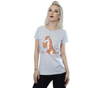 The Jungle Book Classic Shere Khan Cotton T-Shirt Disney Grey XL