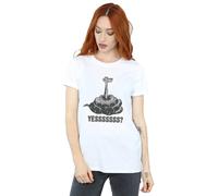The Jungle Book Kaa Yesssss Cotton Boyfriend T-Shirt Disney White S