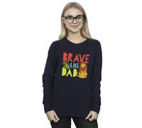 Disney Women's The Lion King Brave Like Dad Sweatshirt in Navy | Size: Large Disney Navy L