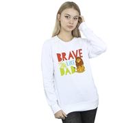 Disney The Lion King Brave Like Dad Sweatshirt In White White XXL