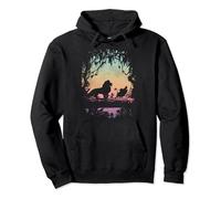 Disney The Lion King Group Shot Jungle Silhouette Pullover Hoodie