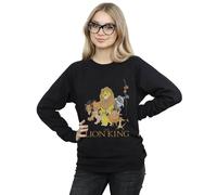 Disney Women's The Lion King Group Sweatshirt Black XX-Large