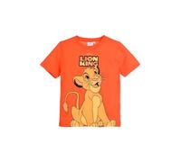 Disney The Lion King Kids T-Shirt with Simba Classic (IT, Age, 6 Years, Regular, Orange)