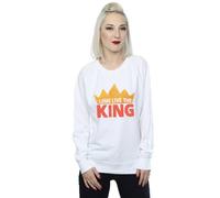 Disney Women's The Lion King Movie Long Live The King Sweatshirt in White | Size: Small Disney White S