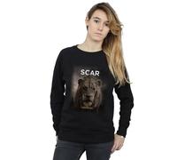Disney Women's The Lion King Movie Scar Poster Sweatshirt in Black | Size: Medium Disney Black M