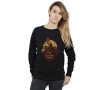 Disney Women's The Lion King Movie Sunrise Collage Sweatshirt in Black | Size: Small Disney Black S