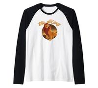 Disney The Lion King Mufasa The King Distressed Portrait Raglan Baseball Tee