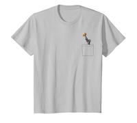 Disney The Lion King Rafiki And Simba Pocket T-Shirt, Youth, Silver Grey, Small