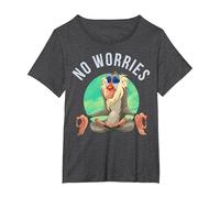 Disney The Lion King Rafiki No Worries T-Shirt, Women's Plus, Dark Heather Grey, 4X