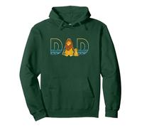 Disney The Lion King Simba and Mufasa Dad Pullover Hoodie, Adult Unisex, Dark Green, X-Large