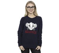 Disney Women's The Lion King Simba Face Champion Sweatshirt in Navy | Size: Large Disney Navy L