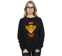 Disney Women's The Lion King Simba Future King Sweatshirt in Black | Size: XL Disney Black XL