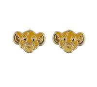 Disney The Lion King Simba Gold Plated Stud Earrings