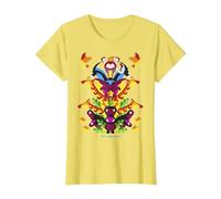 Disney The Lion King Simba Nala Animal Tower Cartoon C2 T-Shirt, Women, Lemon Yellow, Medium