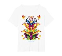 Disney The Lion King Simba Nala Animal Tower Cartoon C2 T-Shirt, Women's Plus, White, 5X