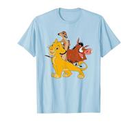 Disney The Lion King Simba, Pumba And Timon T-Shirt, Men, Baby Blue, Large