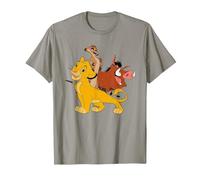 Disney The Lion King Simba, Pumba And Timon T-Shirt, Men, Slate Grey, X-Large