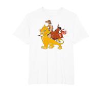 Disney The Lion King Simba, Pumba And Timon T-Shirt, Men's Big and Tall, White, 2X Tall