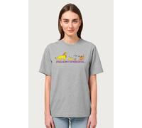 Disney Women's The Lion King Strolling Into The Weekend Like Relaxed Fit T-Shirt in Mid Grey | Size: Medium Disney Mid Grey M