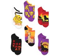Disney The Lion King Teen Womens 6 pack Socks (9-11 Womens (Shoe: 4-10), Black/Purple/Multi)