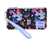 Loungefly Disney: The Little Mermaid 35Th Anniversary 'Life Is Bubbles' All-Over Print Nylon Wristlet Wallet
