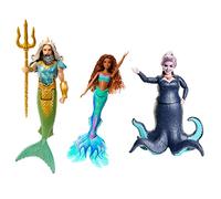 Disney The Little Mermaid Ariel, King Triton & Ursula Fashion Dolls