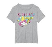 Disney The Little Mermaid Ariel And Flounder Chill Vibes T-Shirt, Women's Plus, Heather Grey, 1X