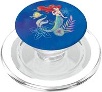 Disney The Little Mermaid Ariel and Flounder Sea Watercolor PopSockets PopGrip for MagSafe